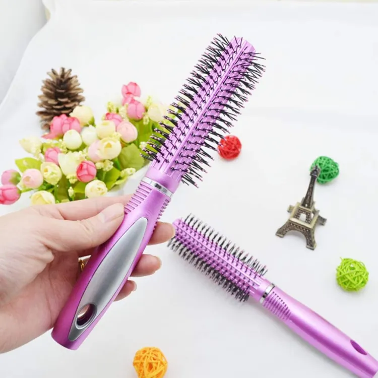 Women Curling Comb Round Hair Care Brush Hairbrush Salon Styling Dressing Beauty Salon